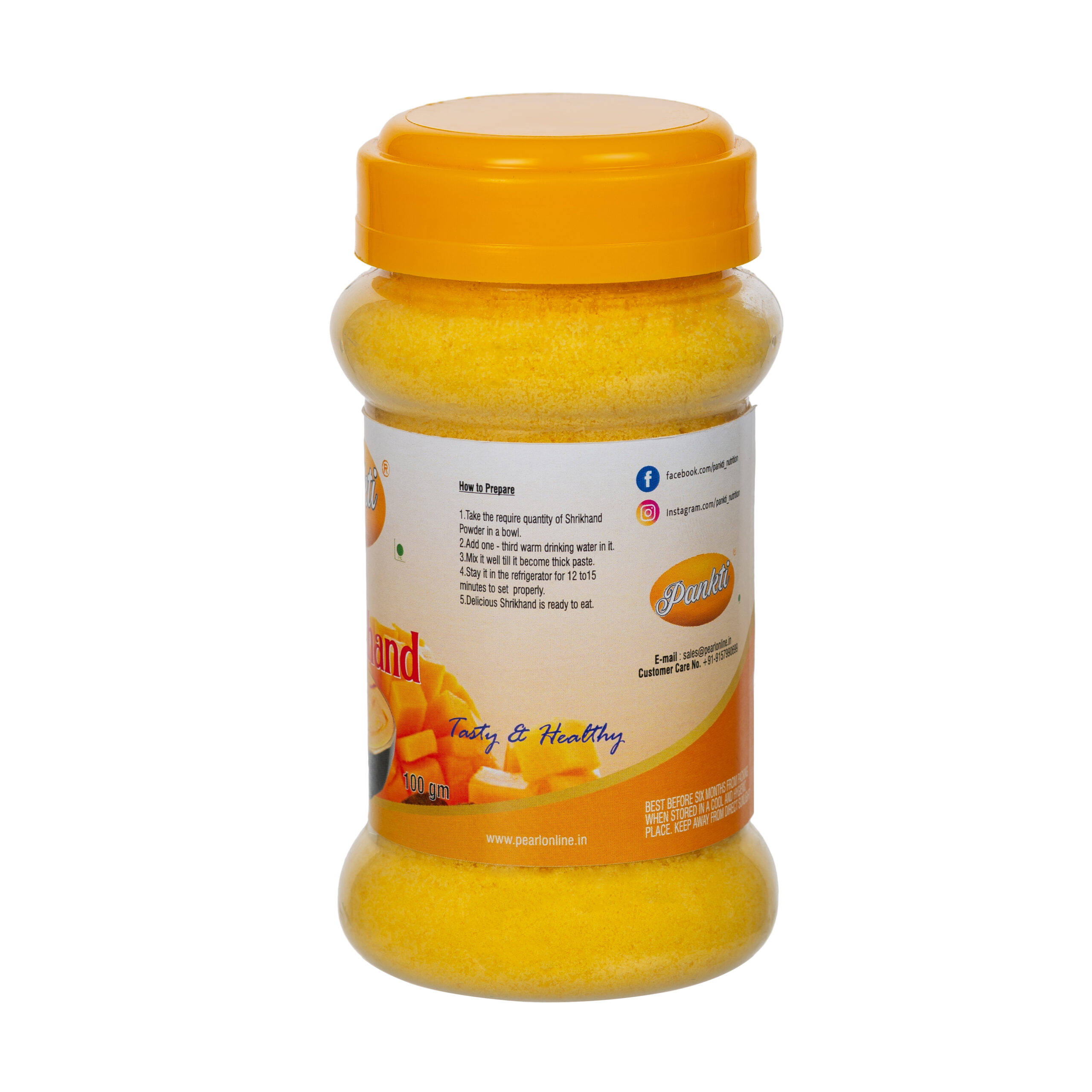 Freeze Dried Mango Shrikhand Pankti Nutrition